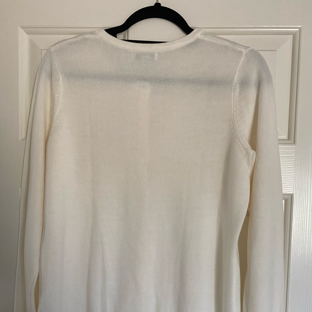 White/cream knit cardigan